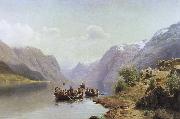 brudfard pa hardangerfjorden unknow artist